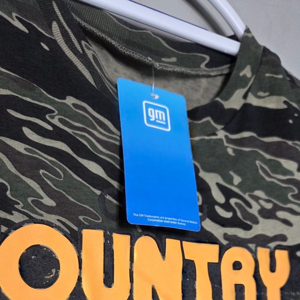 Chevrolet Chevy Country Truck Graphic T Shirt Kids XXS Camo Tiger Stripe GM New